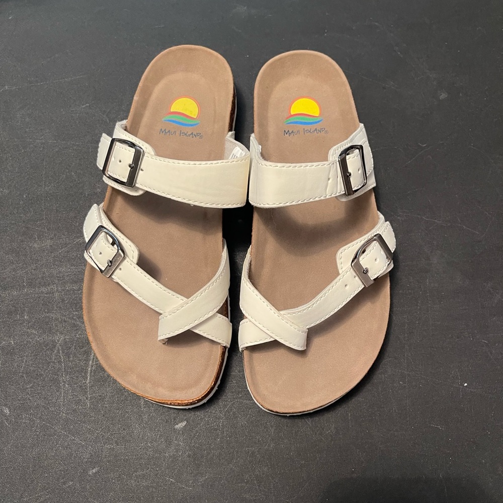 Maui Island‎ Sandals White Size 7 New never worn